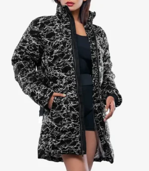 Dalia Women’s Duck Down Black Puffer Coat - 700 fill insulation