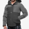 Walter Men’s Duck Down Dark Gray Puffer Jacket with Hood