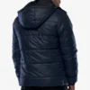Salvador Men's Navy Blue Hooded Puffer Jacket – Winter Down Jacket