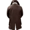 Men's Brown Bane Sherpa Leather Coat - Swedish Winter Coat