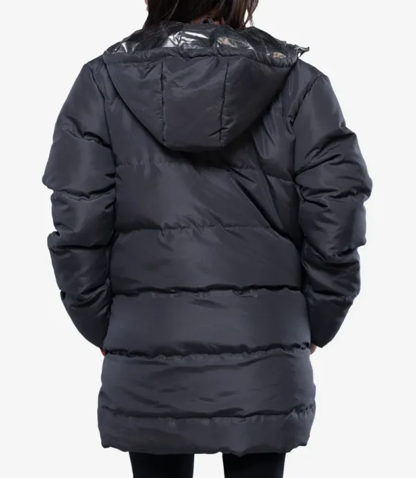 Reid Womens Every Dark Grey Rusk Puffer Jacket With Hood