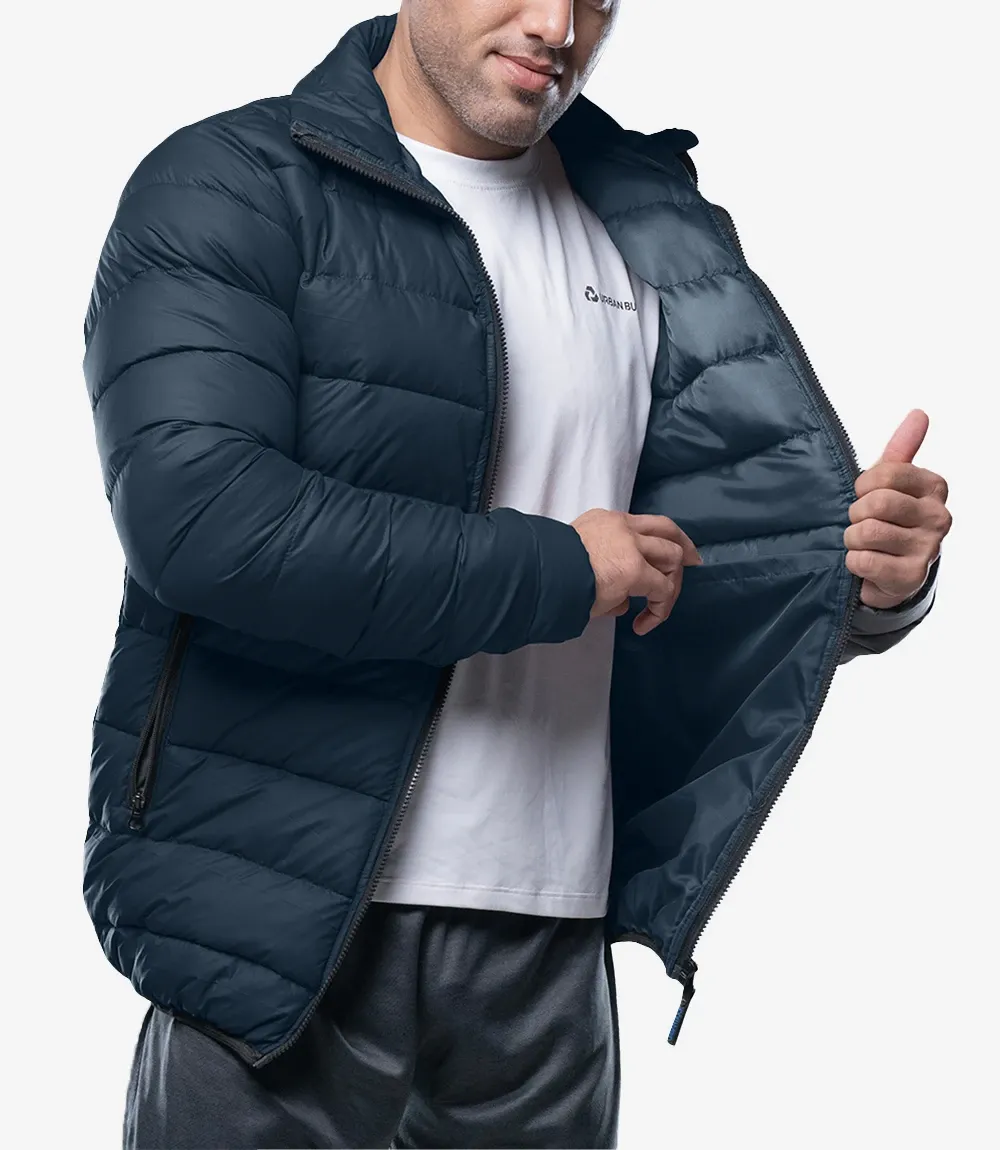 Vicente Men's Premium Navy Blue Puffer Jacket Vicente Men's Premium Navy Blue Puffer Jacket