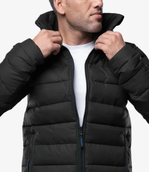 Vicente Mens Premium Black Puffer Jacket