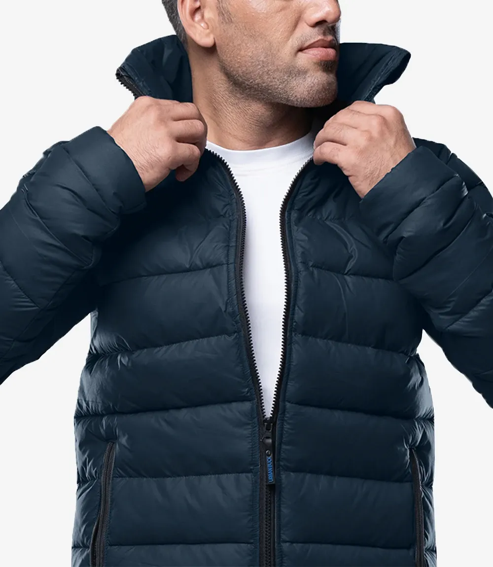 Vicente Men's Premium Navy Blue Puffer Jacket Vicente Men's Premium Navy Blue Puffer Jacket