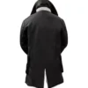 Men's Black Bane Sherpa Leather Coat - Swedish Winter Coat