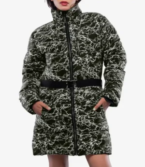 Dalia Women’s Duck Down Green Puffer Coat - 700 Fill Insulation