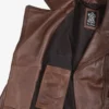 Women's Asymmetrical Cognac Leather Biker Style Jacket