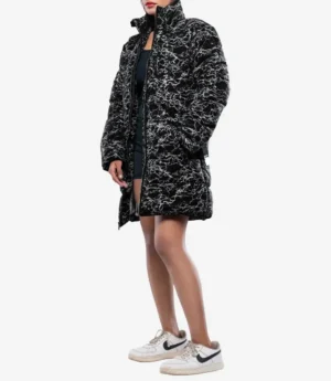 Dalia Women’s Duck Down Black Puffer Coat - 700 fill insulation