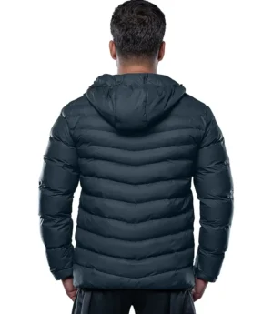 Austin Men’s Navy Blue Hooded Puffer Jacket | Insulated | Lightweight
