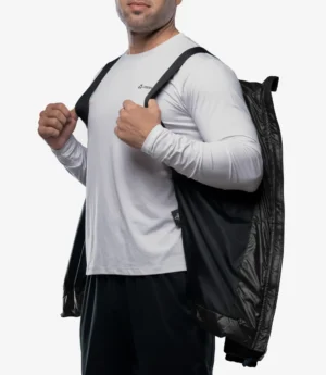 Salvador Men’s Black Puffer Jacket – Hooded | Down Insulated