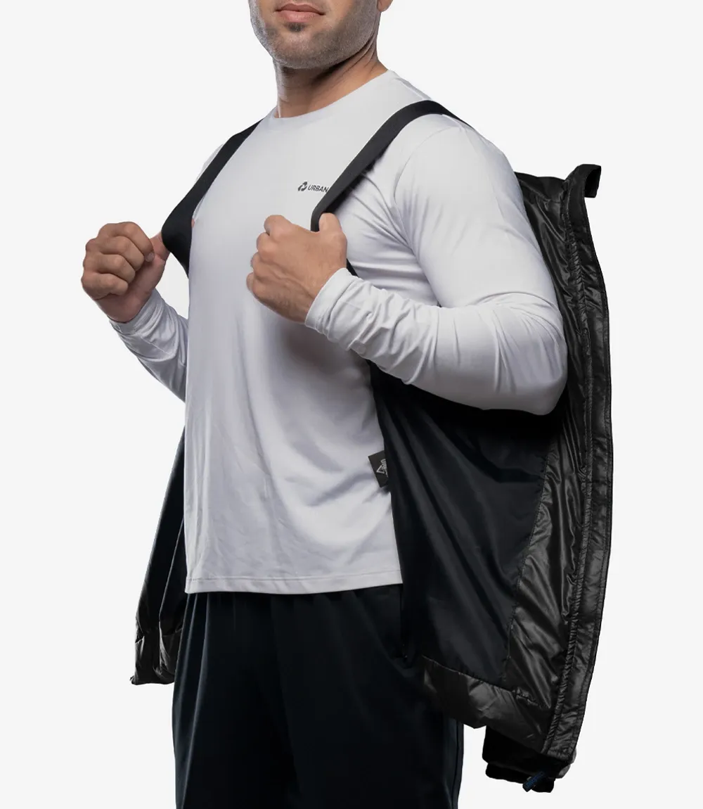 Salvador Men’s Black Puffer Jacket – Hooded | Down Insulated Salvador Men’s Black Puffer Jacket – Hooded | Down Insulated