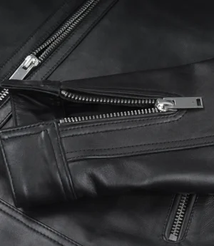GRANDEUR EDITION: Men's Premium Black Biker Style Leather Jacket
