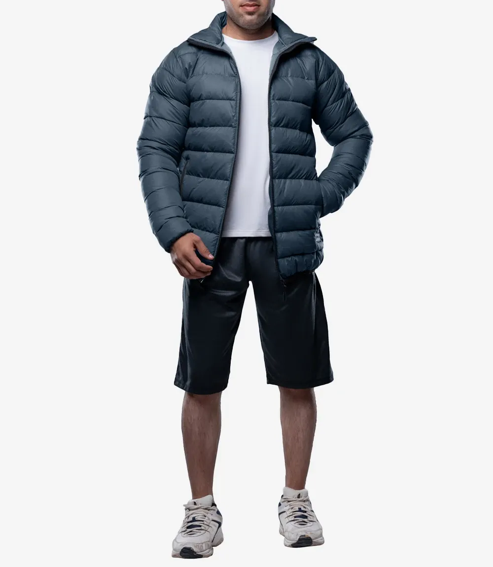 Vicente Men's Premium Navy Blue Puffer Jacket Vicente Men's Premium Navy Blue Puffer Jacket