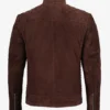 Men's Top Notch Dark Brown Suede Jacket