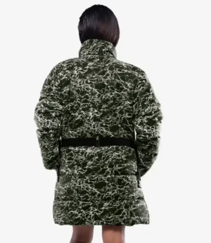 Dalia Women’s Duck Down Green Puffer Coat - 700 Fill Insulation
