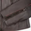 Women's Dark Brown Asymmetrical Biker Style Leather Jacket