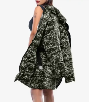 Dalia Women’s Duck Down Green Puffer Coat - 700 Fill Insulation