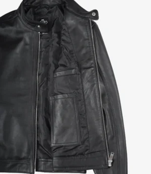 GRANDEUR EDITION: Men's Premium Black Biker Style Leather Jacket