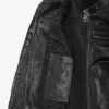 Women's Classic Black Leather Biker Style Jacket
