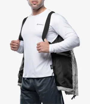 Henry Grey and Black Lightweight Puffer Jacket for Men - Winter Down Jacket