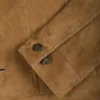 Men's Real Tan Suede Trucker Jacket
