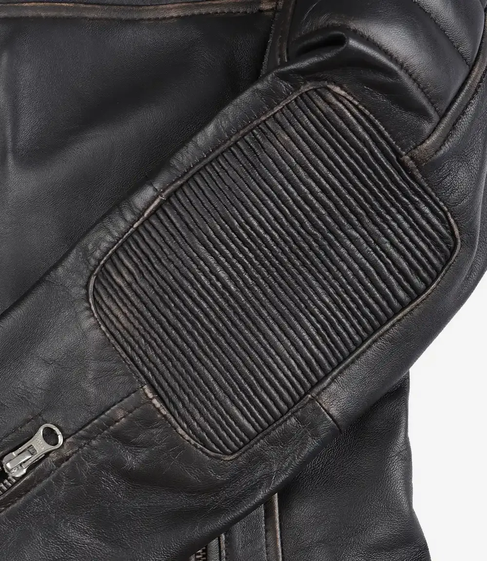 Womens Distressed Brown Biker Style Leather Jacket Womens Distressed Brown Biker Style Leather Jacket