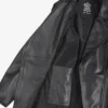 Clarissa Womens Black Peplum Leather Jacket