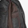 Mens Real Leather Distressed Brown Biker Style Jacket