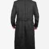 Men’s Double-Breasted Detective Gray Wool Coat