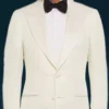 Men's Ivory White Peak Lapel Two Button Dinner Jacket