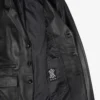 Mens Real Leather Three Button Black Blazer
