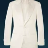 Men's Ivory White Peak Lapel Two Button Dinner Jacket