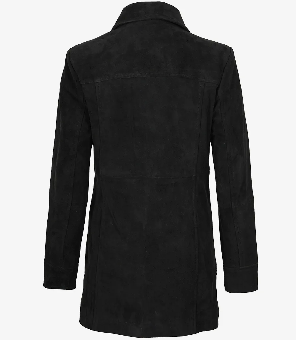 Womens Real Lambskin Leather Red Car Coat Womens Real Lambskin Leather Red Car Coat