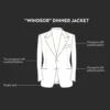 Men's Ivory White Peak Lapel Two Button Dinner Jacket
