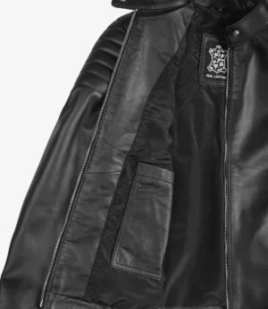 Carrie Black Leather Jacket for Women - Biker Style