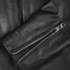 Carrie Black Leather Jacket for Women - Biker Style