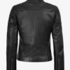 Carrie Black Leather Jacket for Women - Biker Style