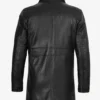 Bristol Mens Black Lambskin Leather Car Coat