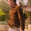 Eddie Redmayne The Day of the Jackal Brown Bomber Jacket