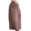 Men Brown Traditional Shearling Jacket