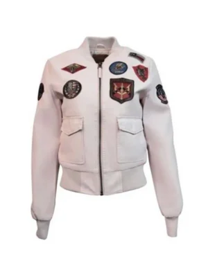 Light Pink Top Gun Vegan Jacket
