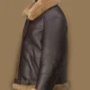 Men RAF Brown Shearling Jacket