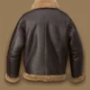 Men RAF Brown Shearling Jacket