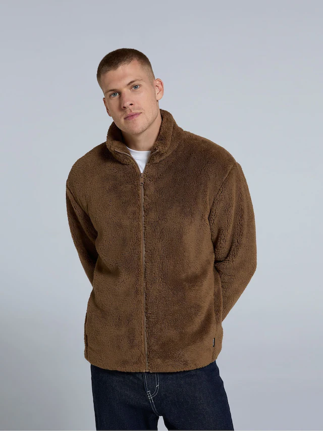 Brown Teddy Mens Fleece Jacket Brown Teddy Mens Fleece Jacket