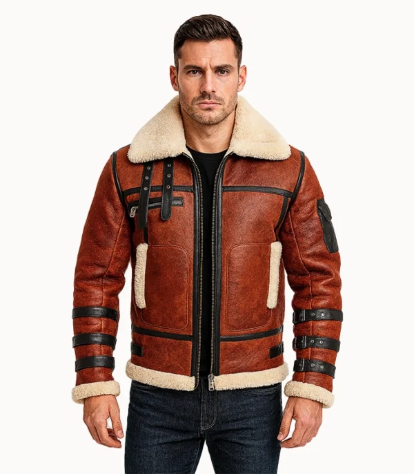 Aviator Sheepskin RAF B6 Bomber Jacket