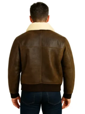 B3 Leather Bomber Pilot Aviator Jacket