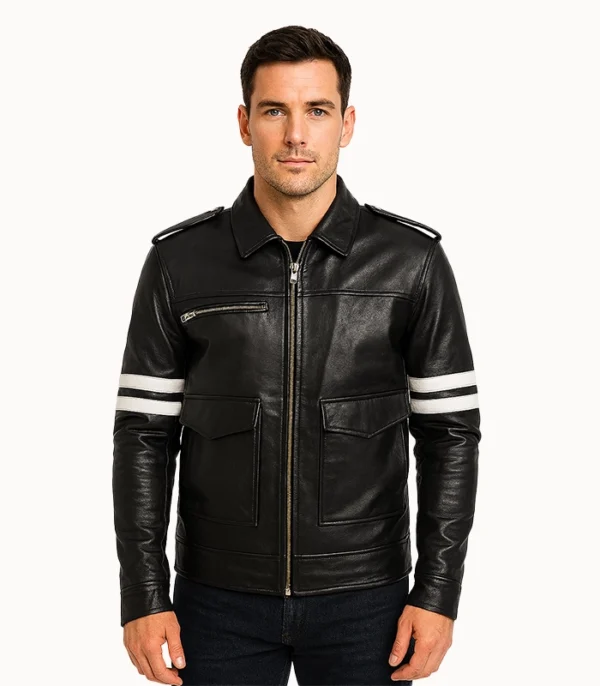 Black Leather Jacket Dragonhide