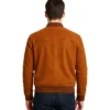 Blain Brown Suede Bomber Jacket