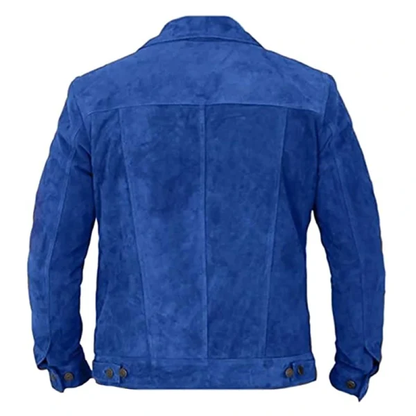 Men’s Blue Suede Leather Jacket Men’s Blue Suede Leather Jacket