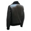 Black Brad Pitt Leather Jacket For Men